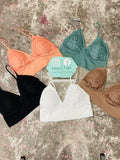 Lucky Lace Triangle Bralette (Multiple Colors)