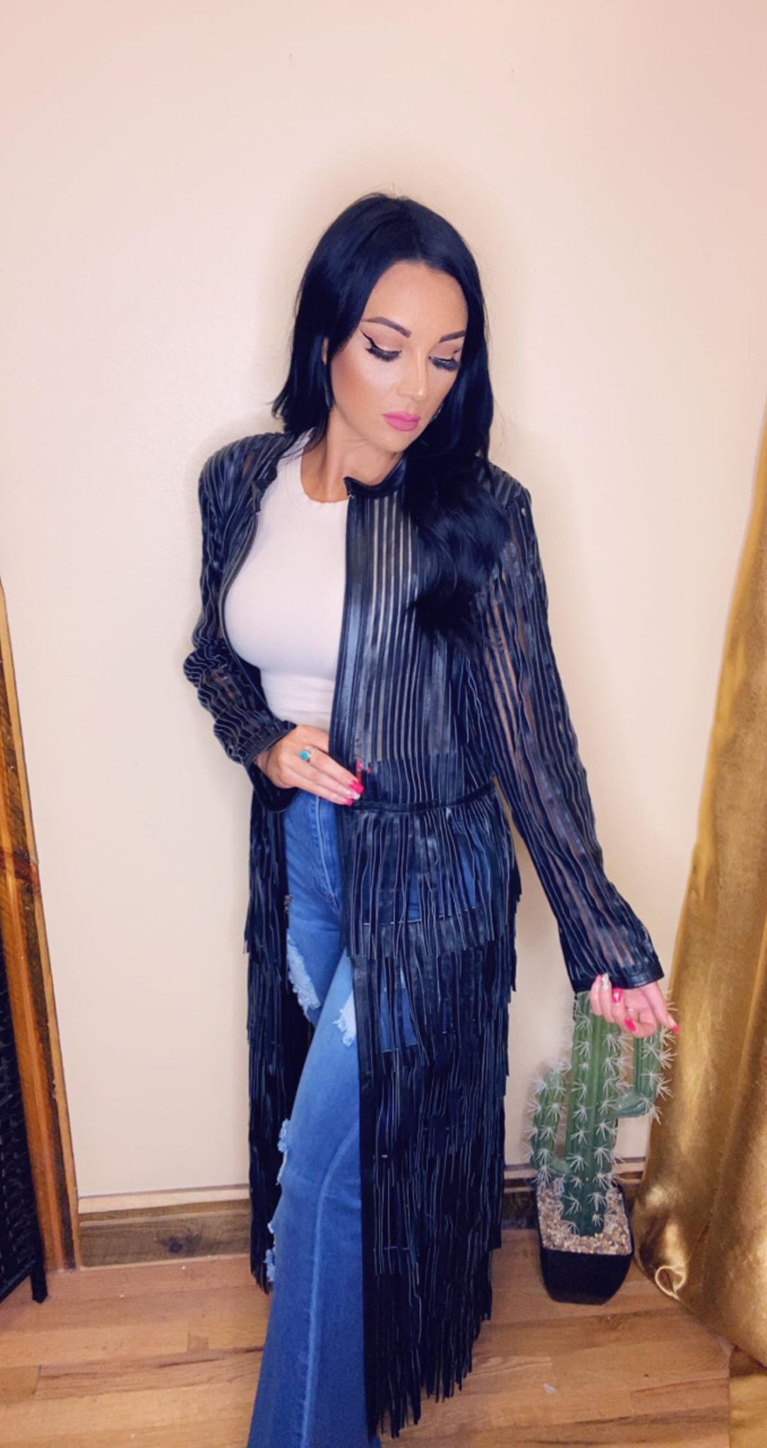 Jaxnhull Rodeo Queen Duster - Long Black