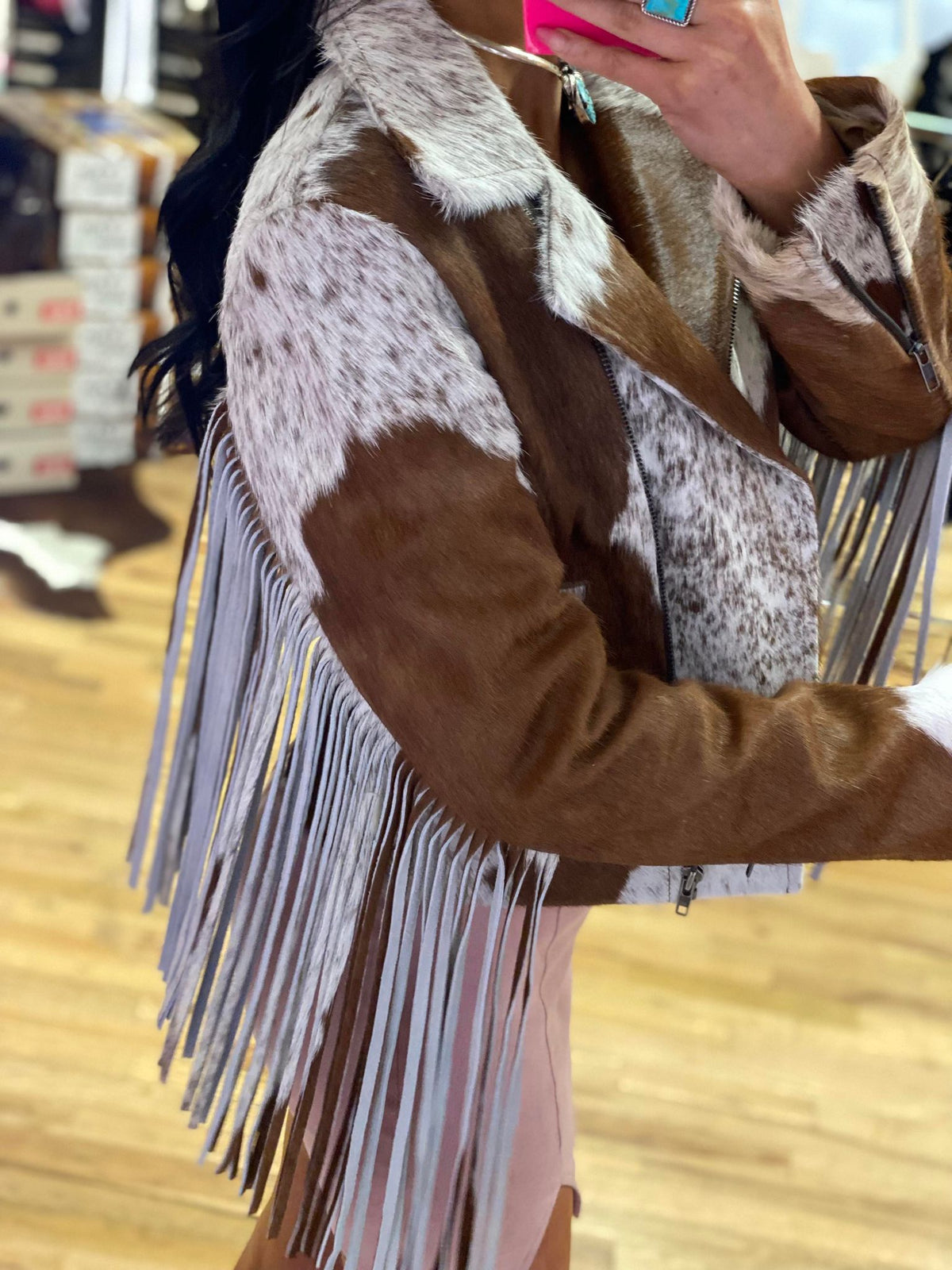 JAXNHULL COWHIDE JACKET - SISSY (Small)