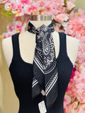 Floral Paisley Bandana Scarf (Multiple Colors)