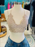 Desert Flower Padded Lace Bralettes Taupe / Small Accessories