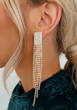 Elegant Rhinestone Dangle Earrings