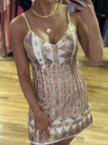 Rachel Aztec Sequin Dress