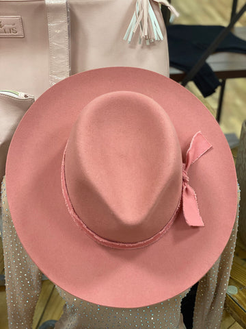 Kaia Felt Hat - Pink