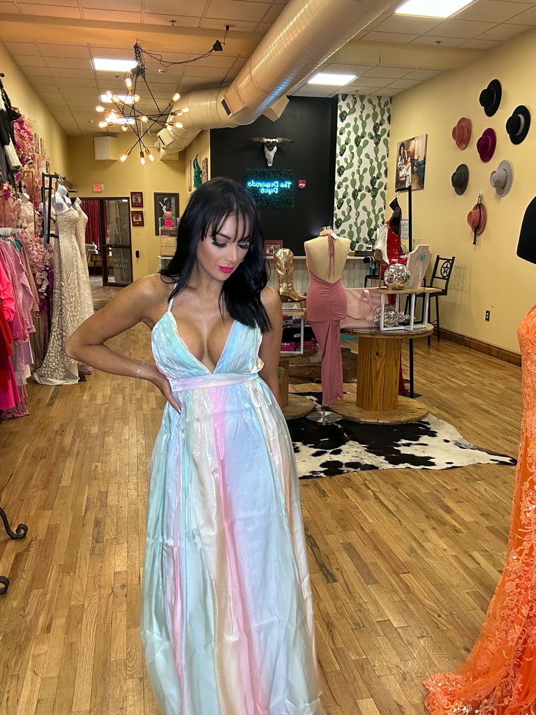 Cotton Candy Rain Drops Dress Desperado Depot cotton-candy-rain-drops-dress-desperado-depot