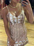 Rachel Aztec Sequin Dress