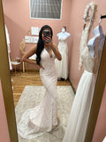 Amelia Long Lace Bridal Dress